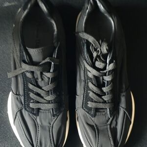 Massimo Dutti Black and White Men's Sneakers